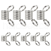 Beebeecraft 20Pcs 2 Style 304 Stainless Steel Mini Spring Bead Clamps for Beading Jewelry Making STAS-BBC0004-59-1
