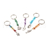 Natural & Synthetic Gemstone Beaded Keychains KEYC-JKC00303-1