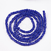 Opaque Color Glass Beads Strands X-GLAA-S178-09B-2