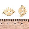 Ion Plating(IP) 304 Stainless Steel Hollow Connector Charms STAS-P332-06G-2