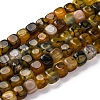 Natural Dragon Veins Agate Beads Strands G-G177-E04-01-2