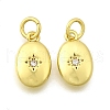 Brass Micro Pave Cubic Zirconia Pendants KK-I275-32G-1