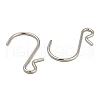 Non-Tarnish 201 Stainless Steel S Hook Clasps STAS-K261-01P-2