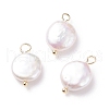 Natural Baroque Pearl Keshi Pearl Pendants X-PALLOY-JF01494-01-1