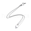 Ion Plating(IP) 304 Stainless Steel Cable Necklaces NJEW-G081-08P-2