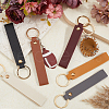 SUNNYCLUE 6 Colors PU Leather Keychain KEYC-SC0001-26-4