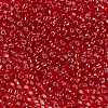 8/0 Transparent Glass Round Seed Beads SEED-J010-F8-25-2