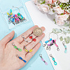 Rubber Knitting Stitch Markers HJEW-AB00574-3