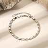Stylish Stainless Steel Can Tab Chain Bracelets & Necklaces Sets VU2400-1-2