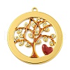 Ion Plating(IP) 304 Stainless Steel Rhinestone Pendants STAS-U007-03C-G-1