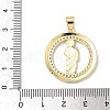 Brass Micro Pave Cubic Zirconia Pendants KK-Q068-40C-G-3