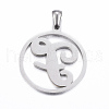 Non-Tarnish 304 Stainless Steel Pendants STAS-K162-048P-2