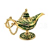 Alloy Enamel Tea Pot Home Display Decoration DJEW-Z010-01G-04-2
