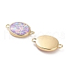Brass Pendants with Synthetic Opal KK-A239-01A-G-2