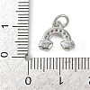 Brass Micro Pave Cubic Zirconia Pendants KK-L231-01P-02-3