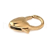Ion Plating(IP) Heart 304 Stainless Steel Lobster Claw Clasps STAS-D069-03-G-2