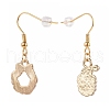 Alloy Enamel Dangle Earrings EJEW-JE04523-2
