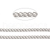Tarnish Resistant 304 Stainless Steel Curb Chains CHS-E005-01P-2