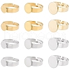 SUNNYCLUE 24Pcs 6 Style Adjustable 304 Stainless Steel Pad Ring Settings STAS-SC0004-75-1