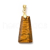 Natural Tiger Eye Pendants G-C045-01C-G-3