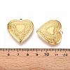 304 Stainless Steel Locket Pendants STAS-N111-08G-4