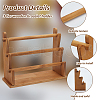 Three Layers T-Bar Wood Bracelet Organizer Display Stands BDIS-WH0011-04-4