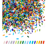  1800Pcs 18 Colors Frosted Glass Tube Beads FGLA-PH0001-09-7