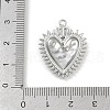 304 Stainless Steel Pendants STAS-P390-02E-P-3