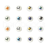 80Pcs 8 Colors Christmas Opaque Glass Beads EGLA-YW0001-02-2