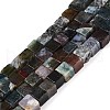 Natural Indian Agate Beads Strands G-T139-6x6-13A-4