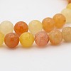 Natural Topaz Jade Round Bead Strands G-P070-24-12mm-1