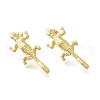 Brass Stud Earrings EJEW-B118-02G-4