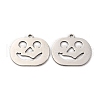 Non-Tarnish 201 Stainless Steel Pendants STAS-E200-03P-1