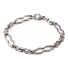 Tarnish Resistant 201 Stainless Steel Link Chain Bracelets BJEW-B078-95P-1
