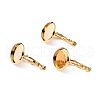 304 Stainless Steel Leverback Earring Settings X-STAS-F191-03G-10mm-1