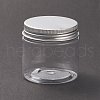 (Defective Closeout Sale: with Scratched Lid)Transparent Plastic Jars CON-XCP0001-85-2