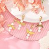 Angel Shell Pearl & Alloy Pendant Decoration HJEW-JM02402-2