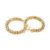 Ion Plating(IP) 304 Stainless Steel Hoop Earrings for Women EJEW-P279-17B-G-2