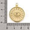 Brass Micro Pave Cubic Zirconia Pendants KK-U072-26G-3