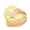 Rack Plating Brass Micro Pave Cubic Zirconia Pendants KK-I722-04G-J-2