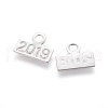 Non-Tarnish 304 Stainless Steel Charms STAS-L232-015P-2