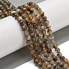 Natural Agate Beads Strands G-M437-B01-02-5