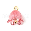 Spray Paint ABS Plastic Imitation Pearl Charms PALLOY-JF01603-03-3