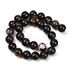 Natural Indian Bloodstone/Heliotrope Stone Beads Strands G-F792-C04-03-3
