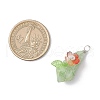 Electroplated Raw Natural Quartz Crystal Teardrop Copper Wire Wrapped Pendants PALLOY-JF03842-01-2