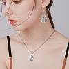 50Pcs 5 Styles Tibetan Style Alloy Pendants TIBEP-YW0001-79-6
