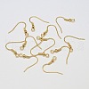 Brass Earring Hooks X-KK-L137-03G-NR-1