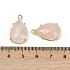 Natural Rose Quartz Faceted Pendants G-K347-05G-05-3