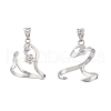 2Pcs 2 Styles Brass Pendant Cabochon Settings KK-HS0001-20P-1