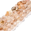 Natural Cherry Blossom Agate Beads Strands G-G146-A31-01-2